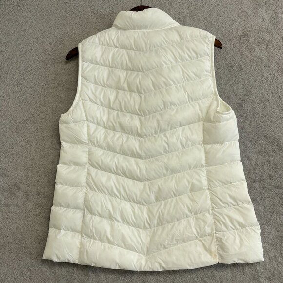 NEW 32 Degrees Heat Women's Size M White Puffer Vest Full Zip - Picture 6 of 9